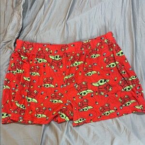 Women's Yoda Xmas Pajama Shorts